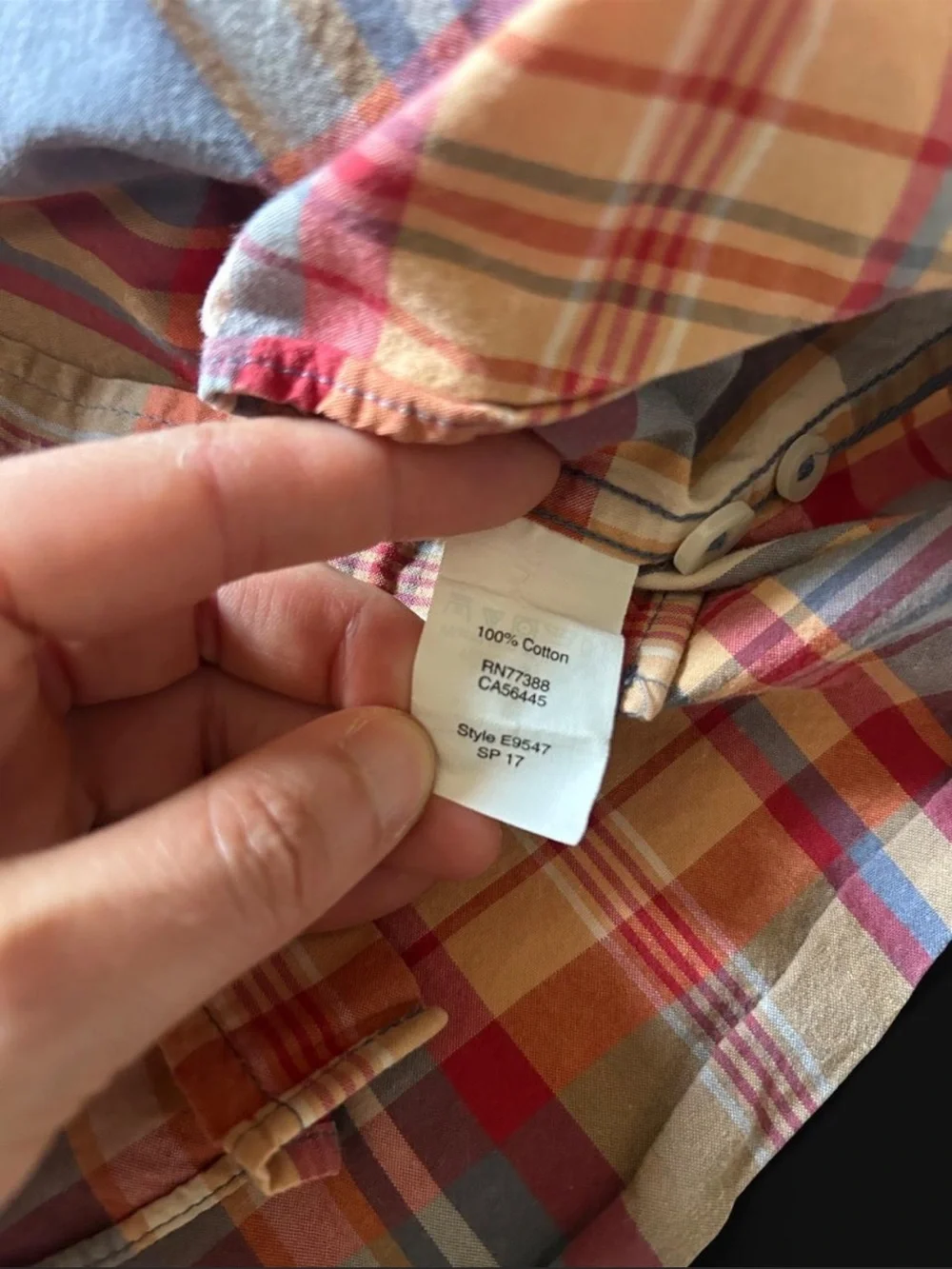 J. Crew multicolored plaid slim fit button-up shirt